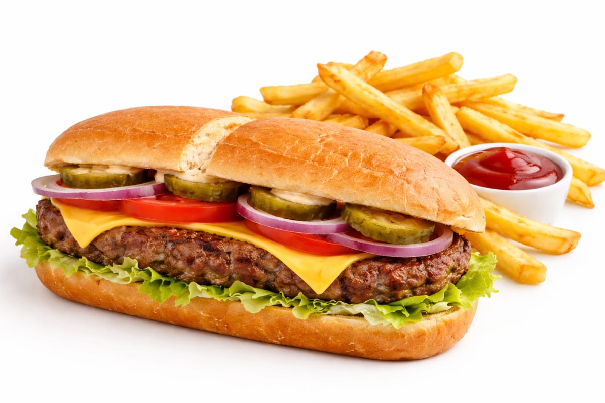Hamburger Sub.